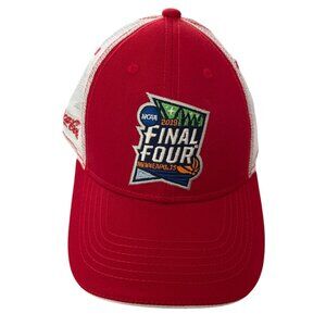 NCAA Final Four Red & White Mesh Trucker Hat  Coca-Cola & Holiday Logo